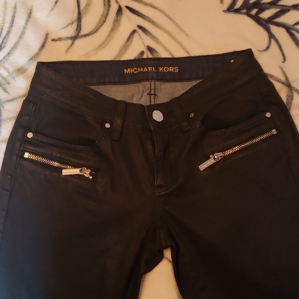 Michael Kors painted black Jeans